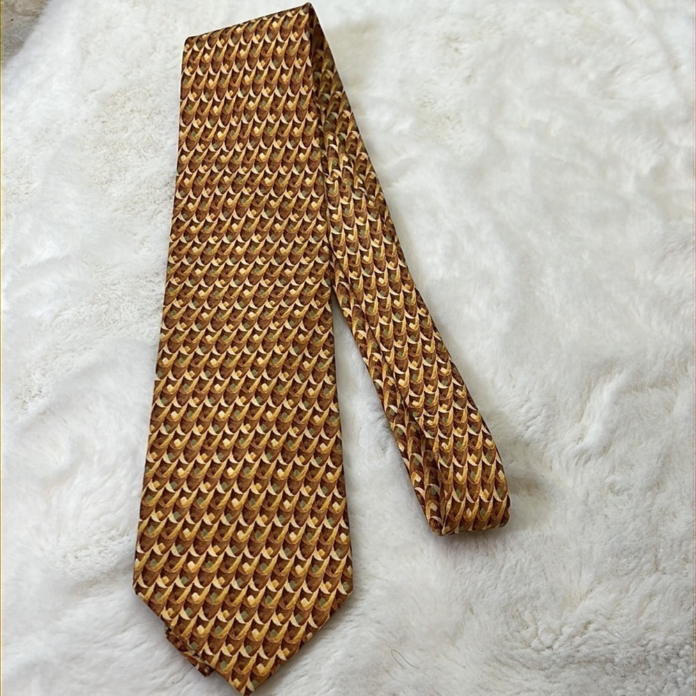 Ermengildo Zegna made in Italy silk tie exclusive design - Picture 5 of 11